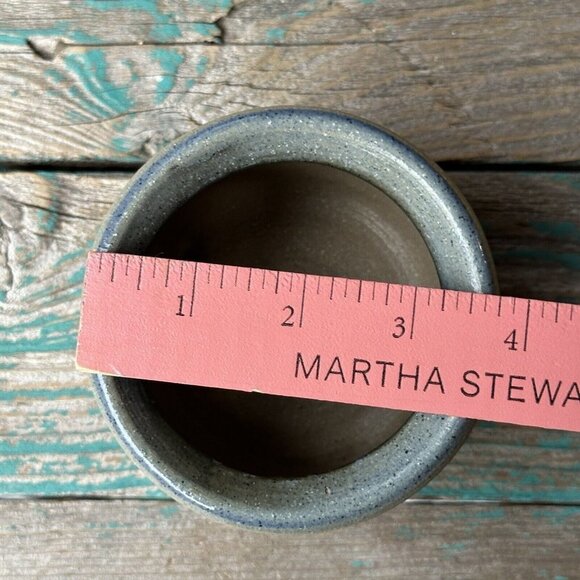 Ballard‎ Candle Holder Pottery Stoneware Diffuser 5.5" Warmer Wax Floral Signed - Picture 11 of 11